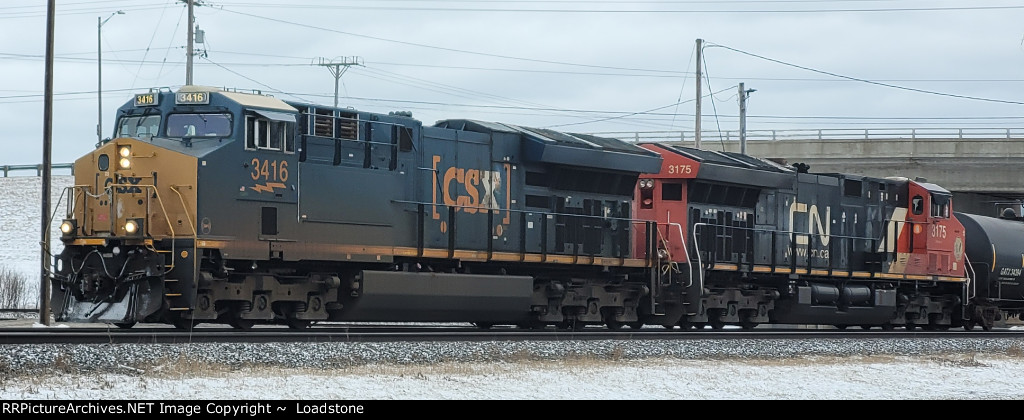 CSX 3416 CN 3175